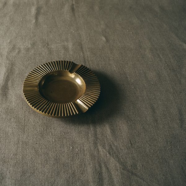 Art deco brass ashtray