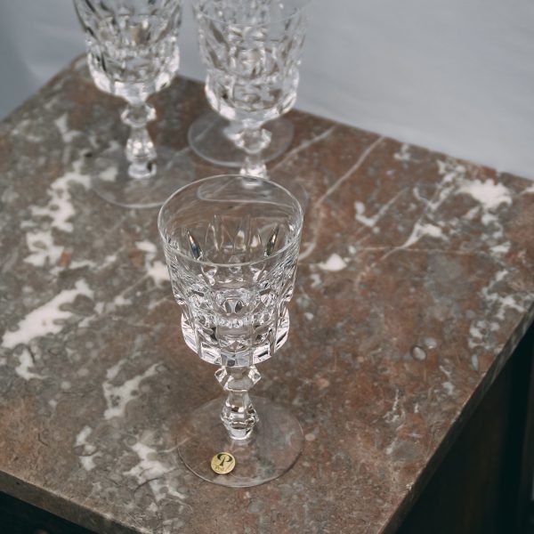 Crystal wine glass