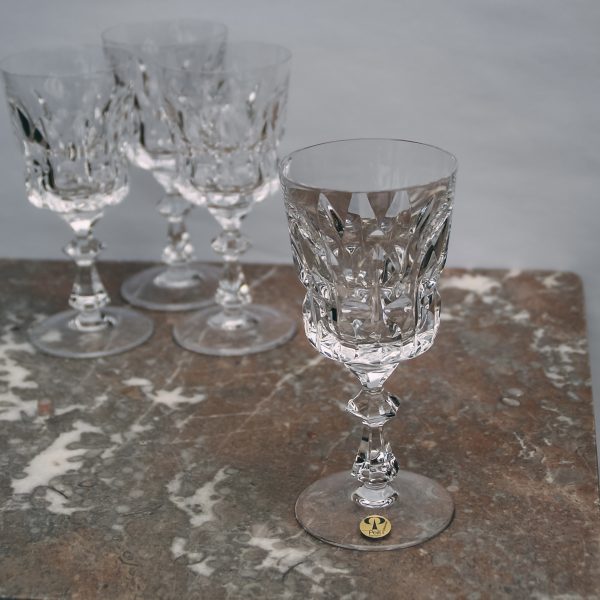 Crystal wine glass