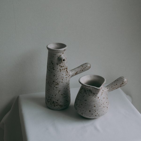 Pair of earthy jugs