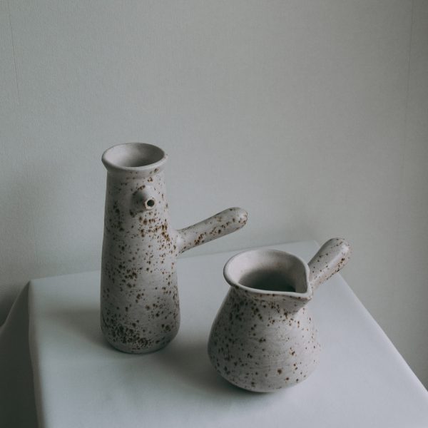 Pair of earthy jugs