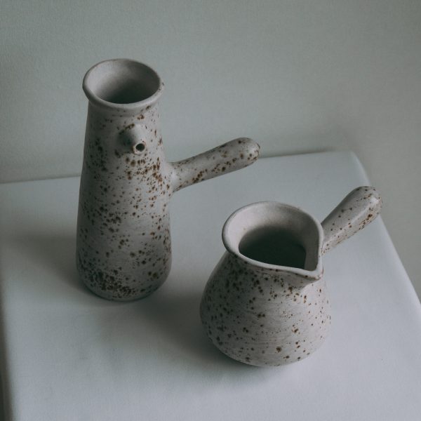 Pair of earthy jugs