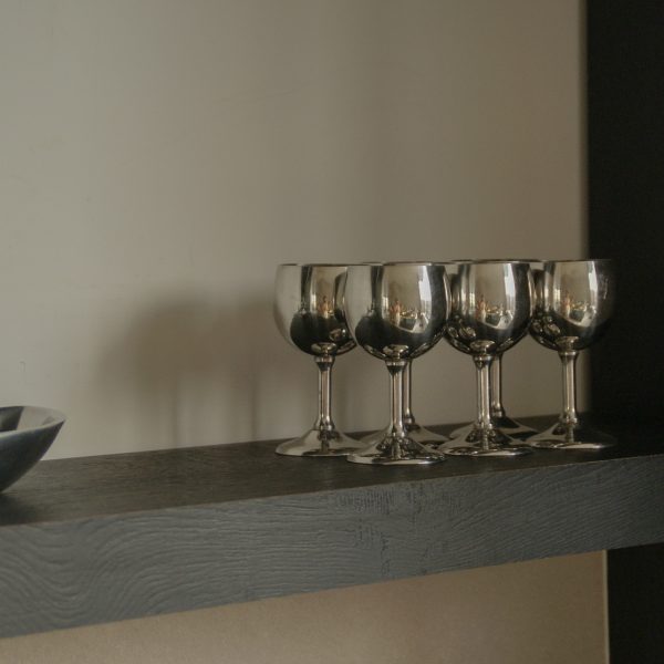 Stainless steel wine glass