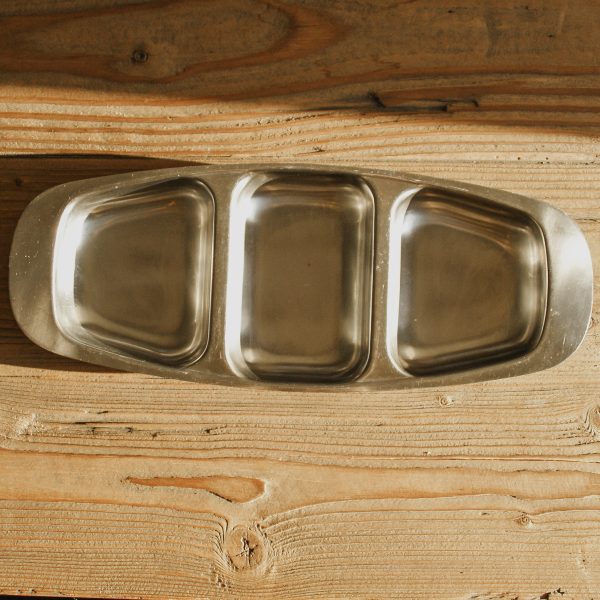 Antipasti plate 3 compartment