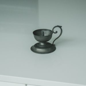 Pewter candlestick