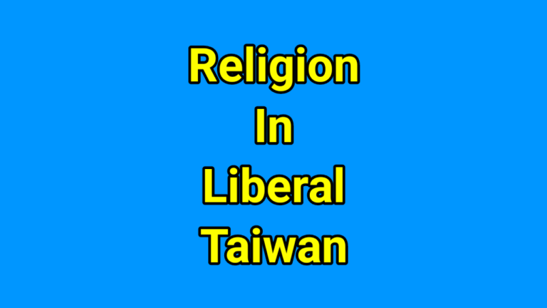 Religion in liberal Taiwan