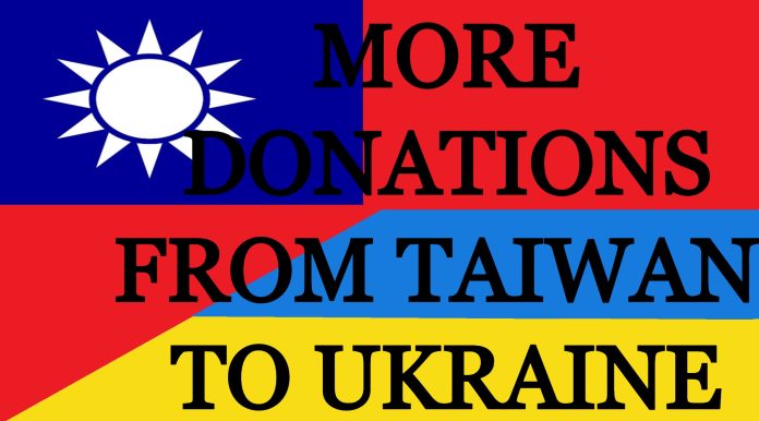 Taiwan contributes another $8 million to Ukraine