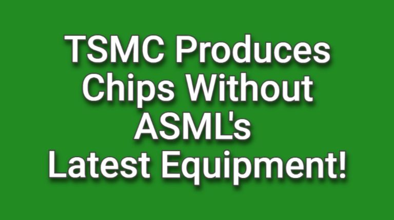 TSMC claims it can produce upcoming chip generations without relying on ASML’s latest equipment!