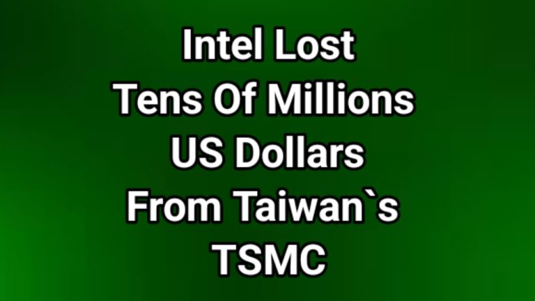 Intel lost a massive 40% discount culminating in tens of millions of US dollars from Taiwan`s TSMC after its CEO`s remarks about Taiwan