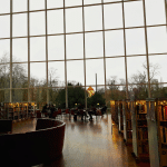 The City Library of Malmö has a magnificent view over the nearby park.