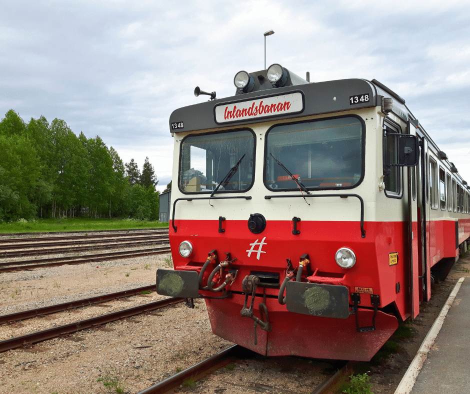 Slow travel in Sweden: travelling from Mora to Gällivare by Inlandsbanan