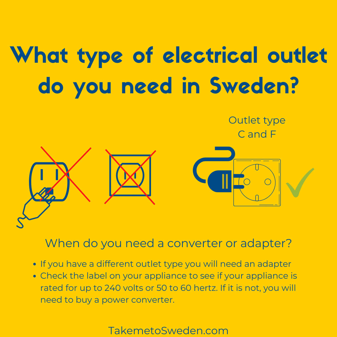 What type of electrical outlet do you need in Sweden? - Take me to Sweden