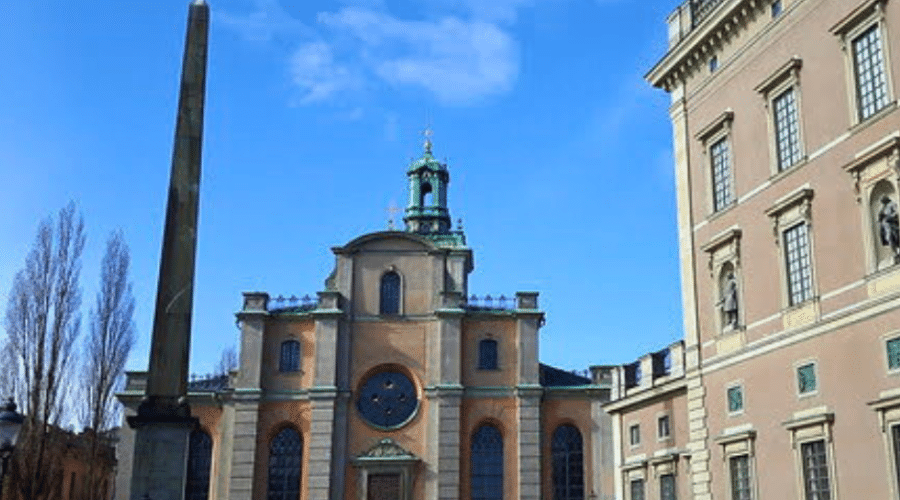 Storkyrkan, next to the Royal Palace, is the cathedral of Stockholm.
