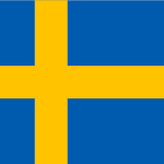 The Swedish flag is blue with a yellow cross on it. The National holiday is celebrated on June 6th.