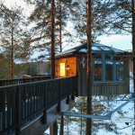 Gräno Beckasin in Västerbotten offers tree houses (Bird's Nests) and breathtaking surroundings.