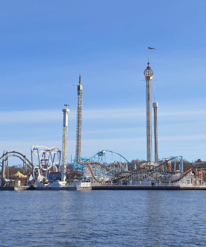 View on Djurgården Stockholm with Gröna Lund.