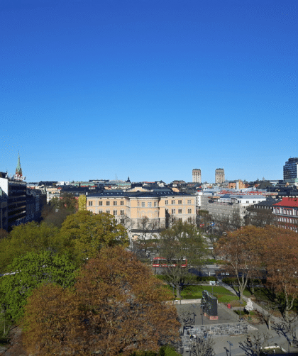 View from Hotel Clarion Sign Stockholm