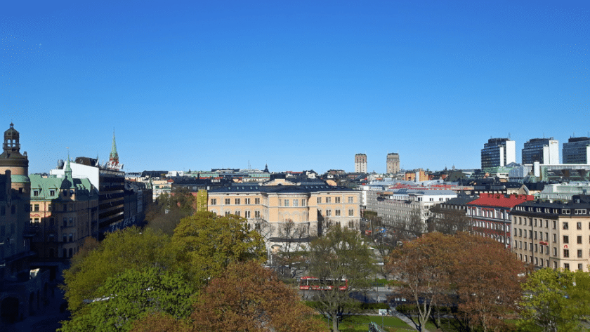 View from Hotel Clarion Sign Stockholm