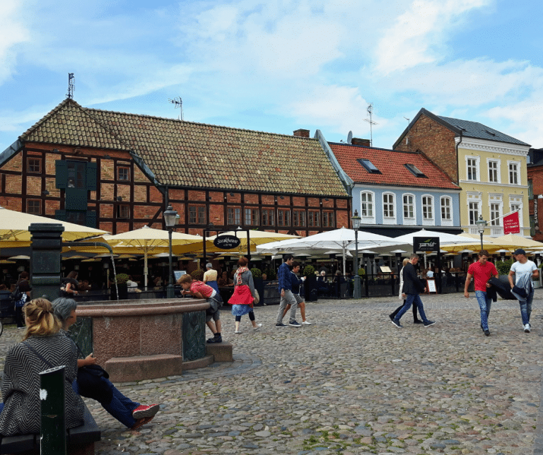 Lilla Torg is a popular and cosy square in Malmö.