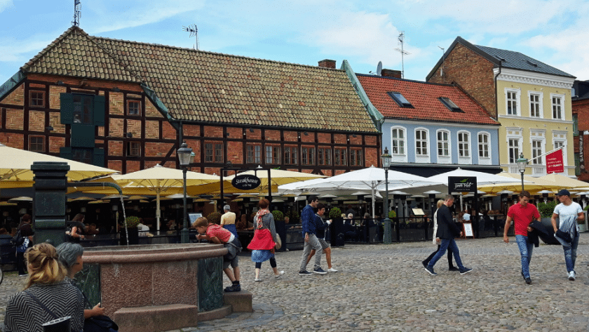 Lilla Torg is a popular and cosy square in Malmö.