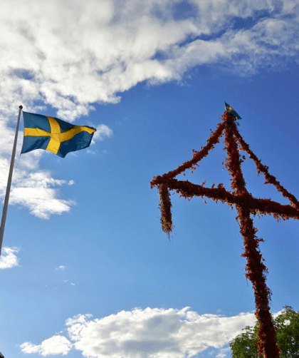 Celebrating midsummer in Sweden or at home.