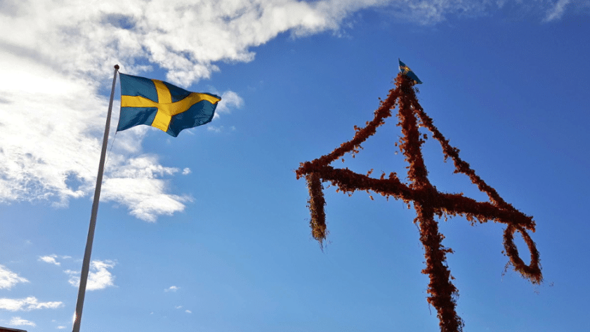 Celebrating midsummer in Sweden or at home.