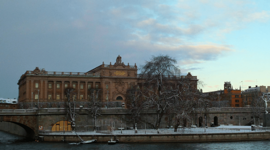 You can book a guided tour in Riksdagen, the Swedish Parliament.
