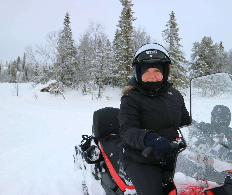 Winter Fishing Trip with Snowmobile - Lapland North