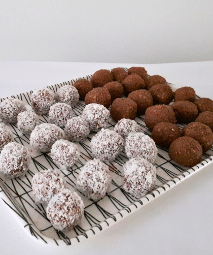 Recipe for Swedish chocolate balls.