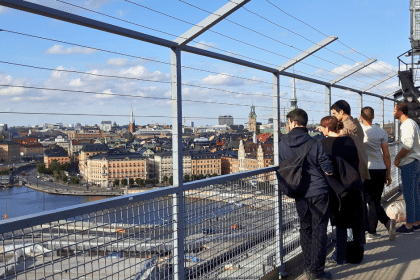 From Gondolen you have a good view over Stockholm and the Slussen area.