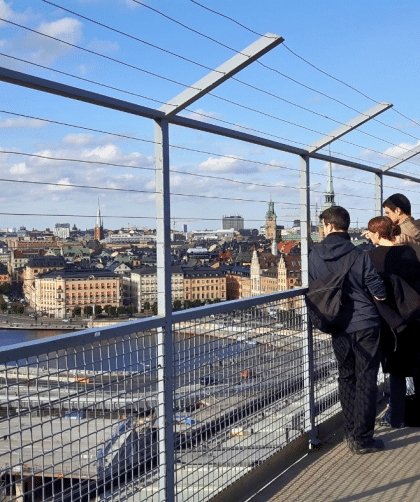 From Gondolen you have a good view over Stockholm and the Slussen area.