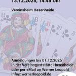 Skat Turnier 2025 am 13.12.2025