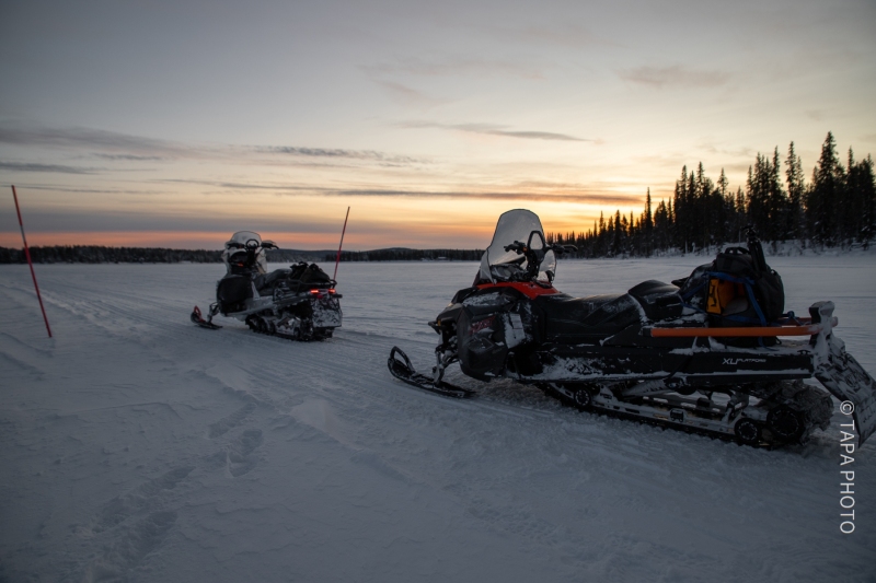 Twilight Snowmobile Adventure in Kiruna