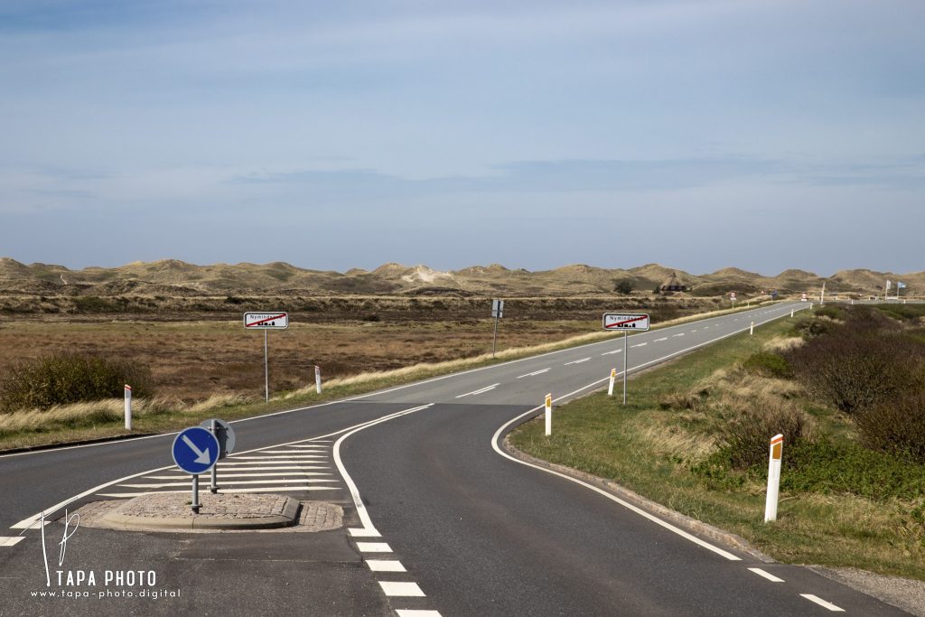 View from Nymindegab towards the dunes at the Northsea