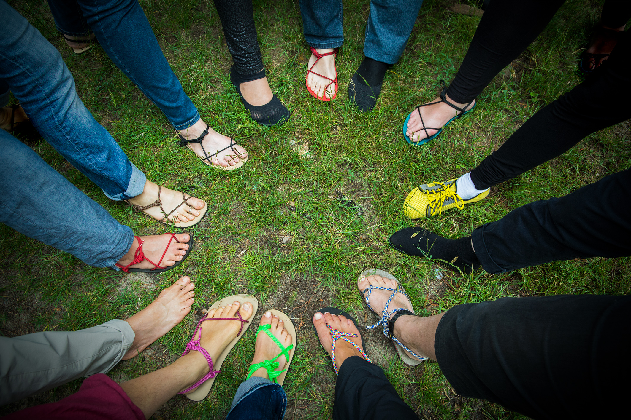 DIY: How To Make Barefoot Sandals - YouTube