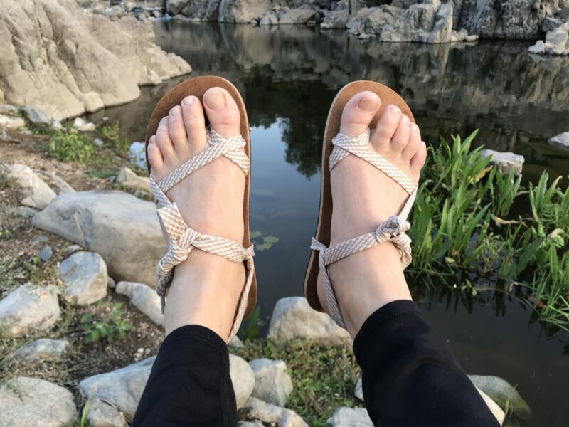 Cork lace-up sandal "Fatima" (Unisex) | Tarasoles barefoot sandals