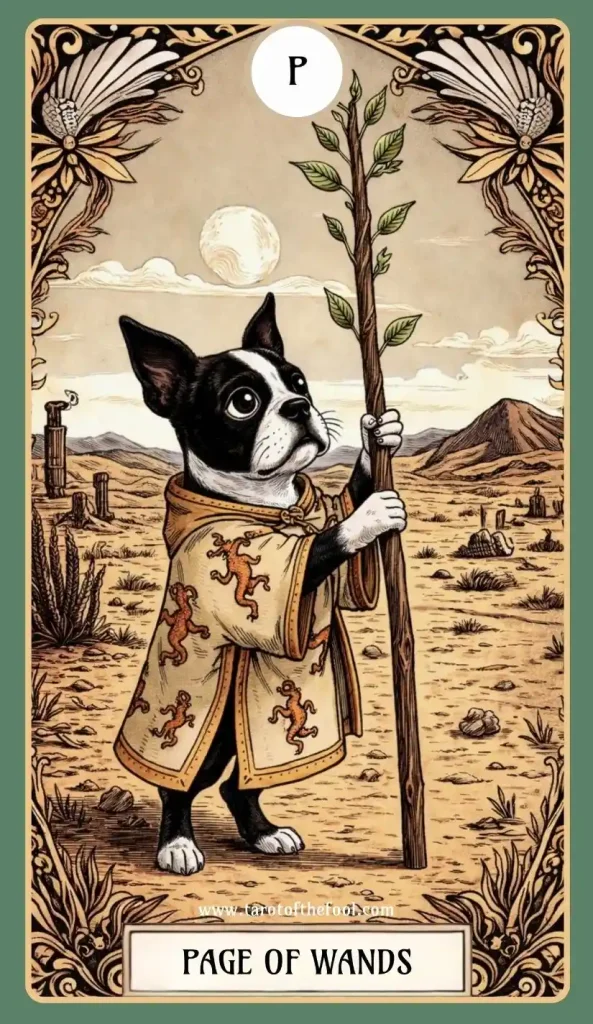 Tarot of the Fool - The Companion Guide - Page of Wands