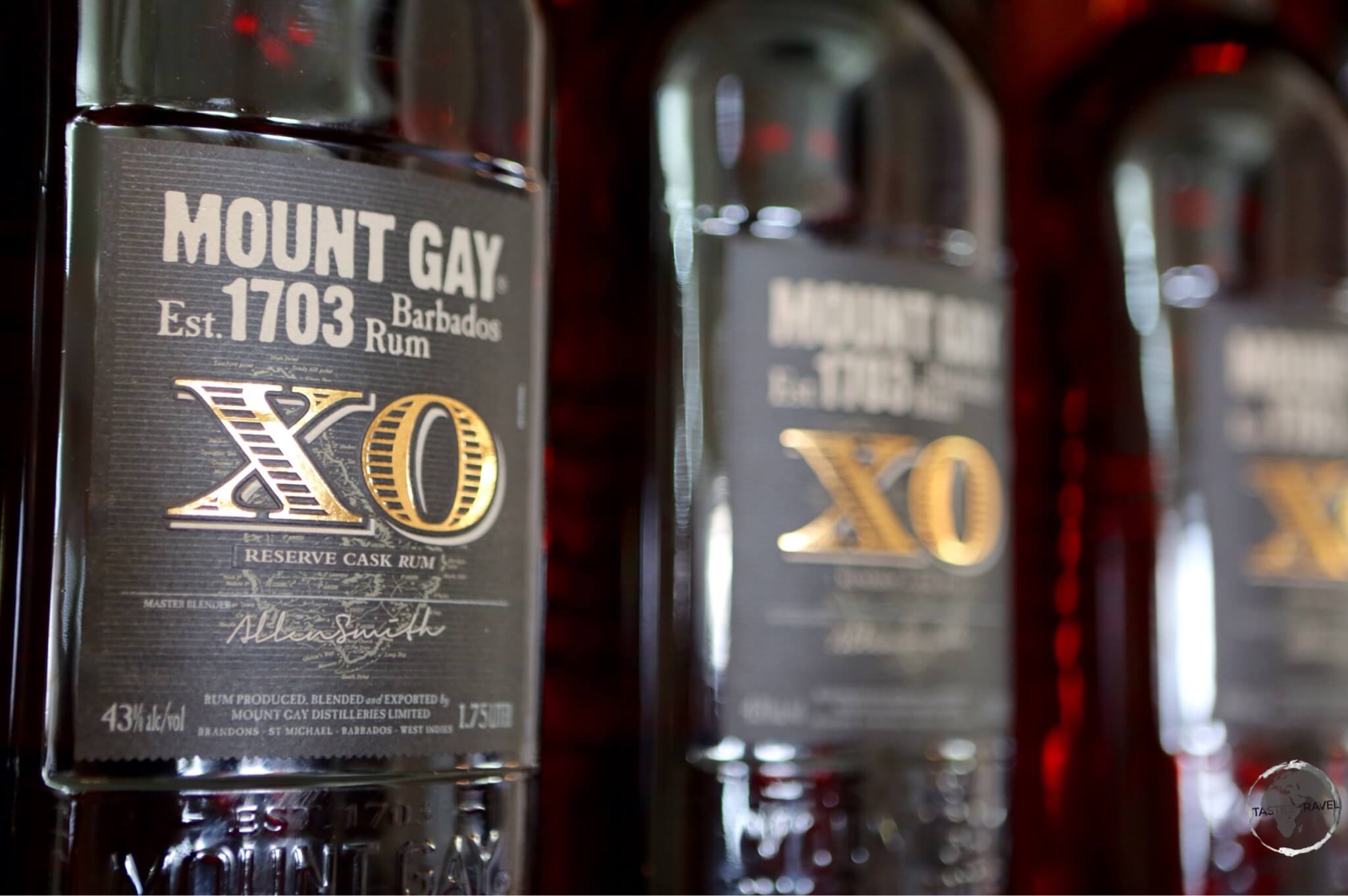 Mount Gay XO Rum.