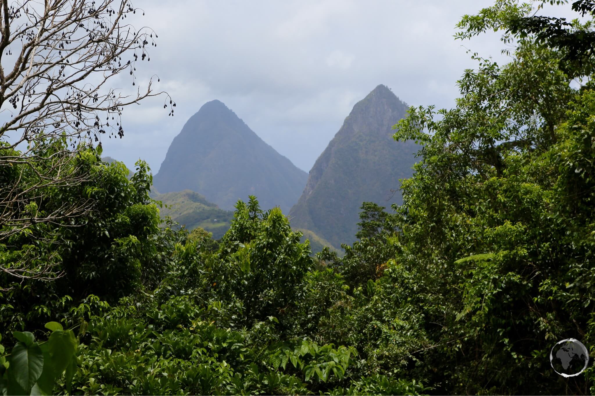 The symbol of St. Lucia, the iconic 'Pitons' are twin volcanic plugs.