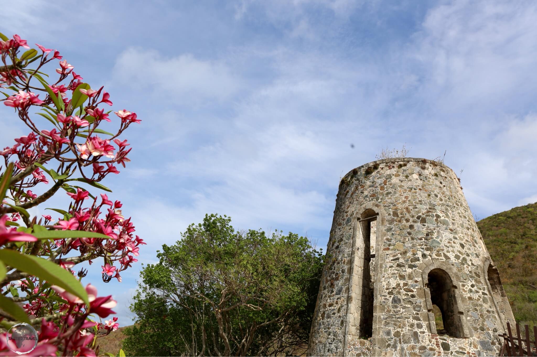 A ruined windmill at the Annaberg Sugar Plantation on St. John.