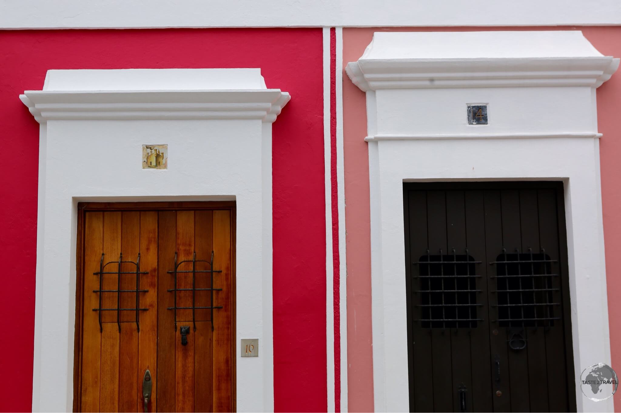 Doorways in the beautifully restored old town of San Juan.