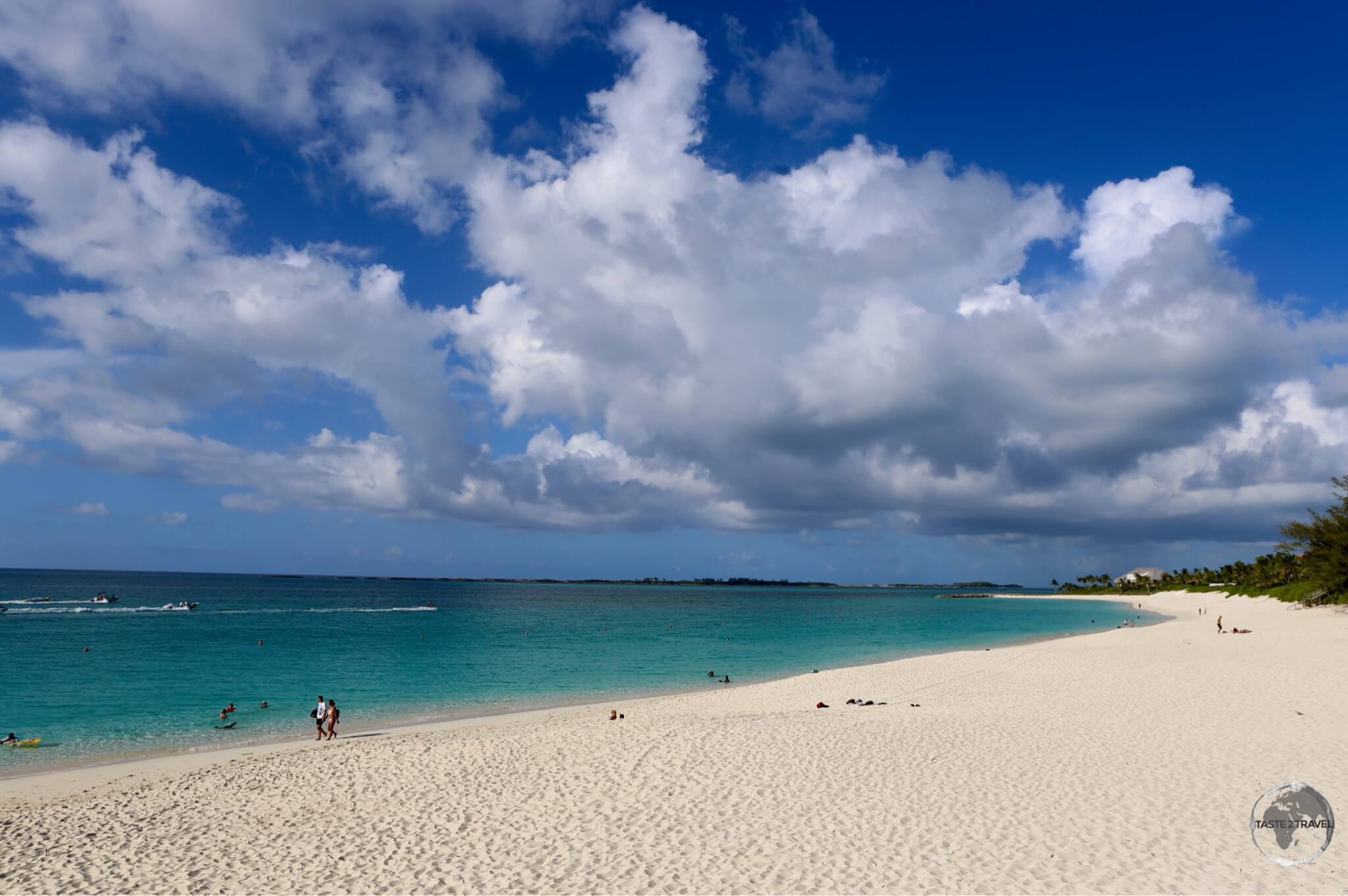 Cable beach, New Providence island. 