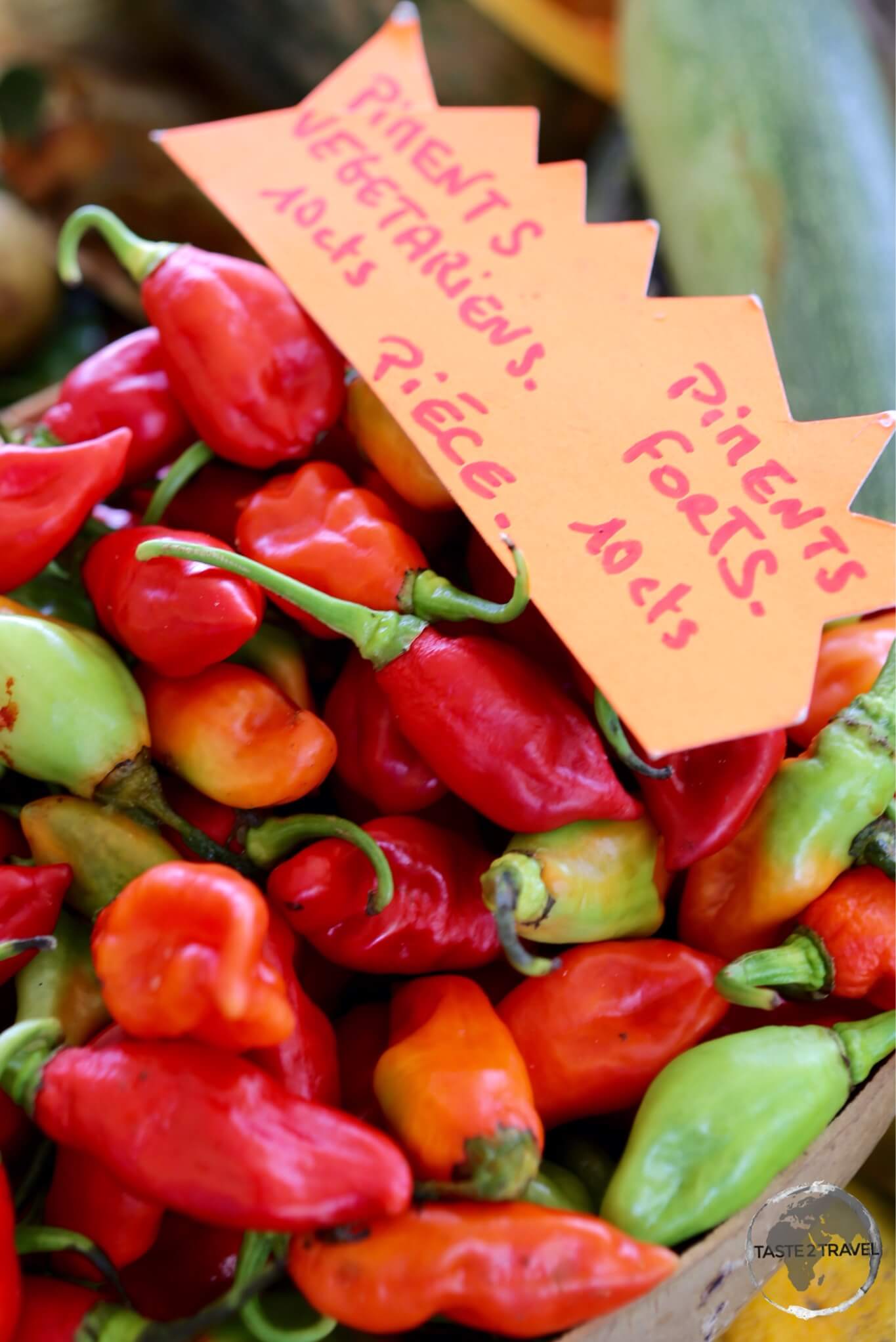 Market produce at Sainte-Anne market. 