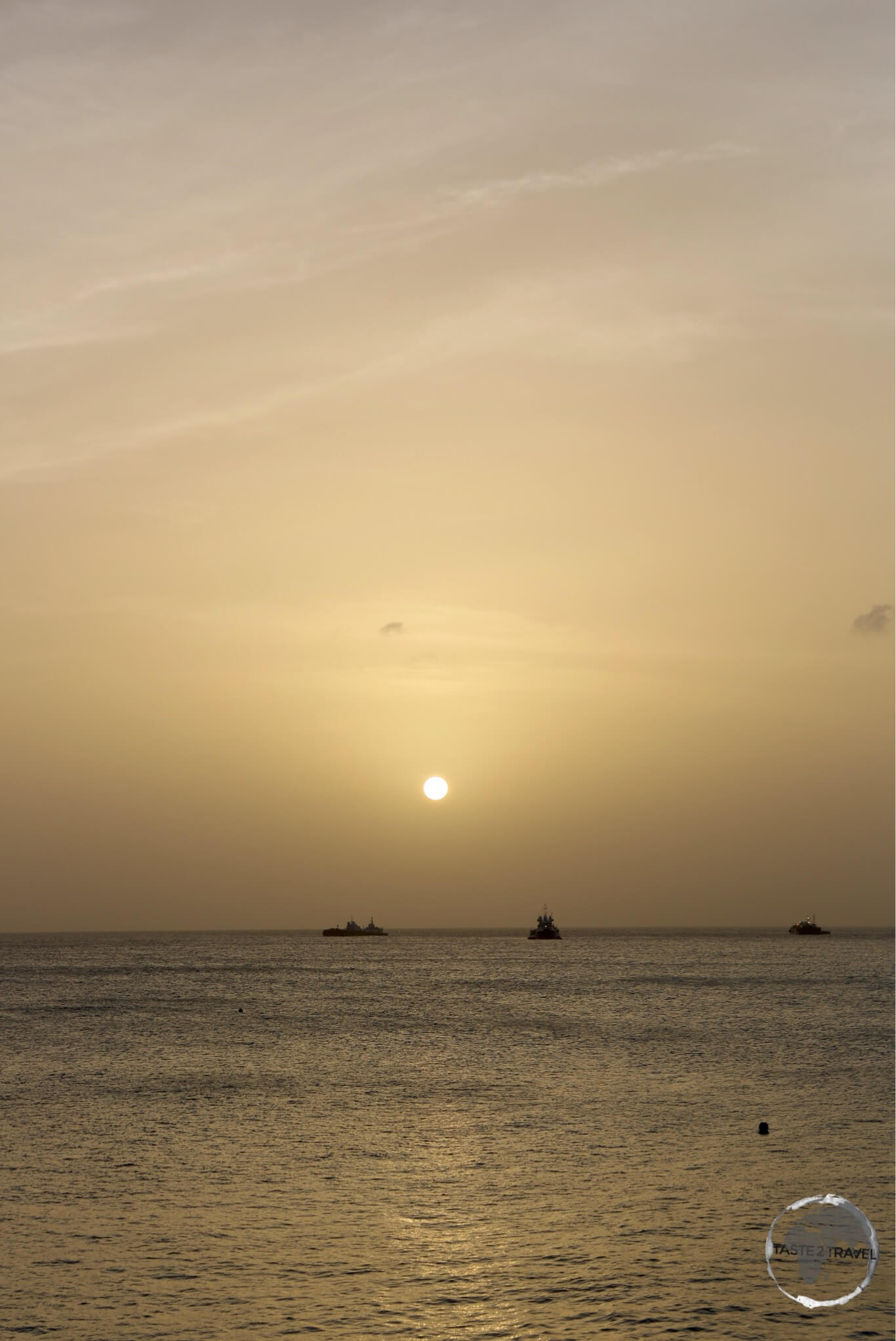 Sunset from Oranjestad beach. 