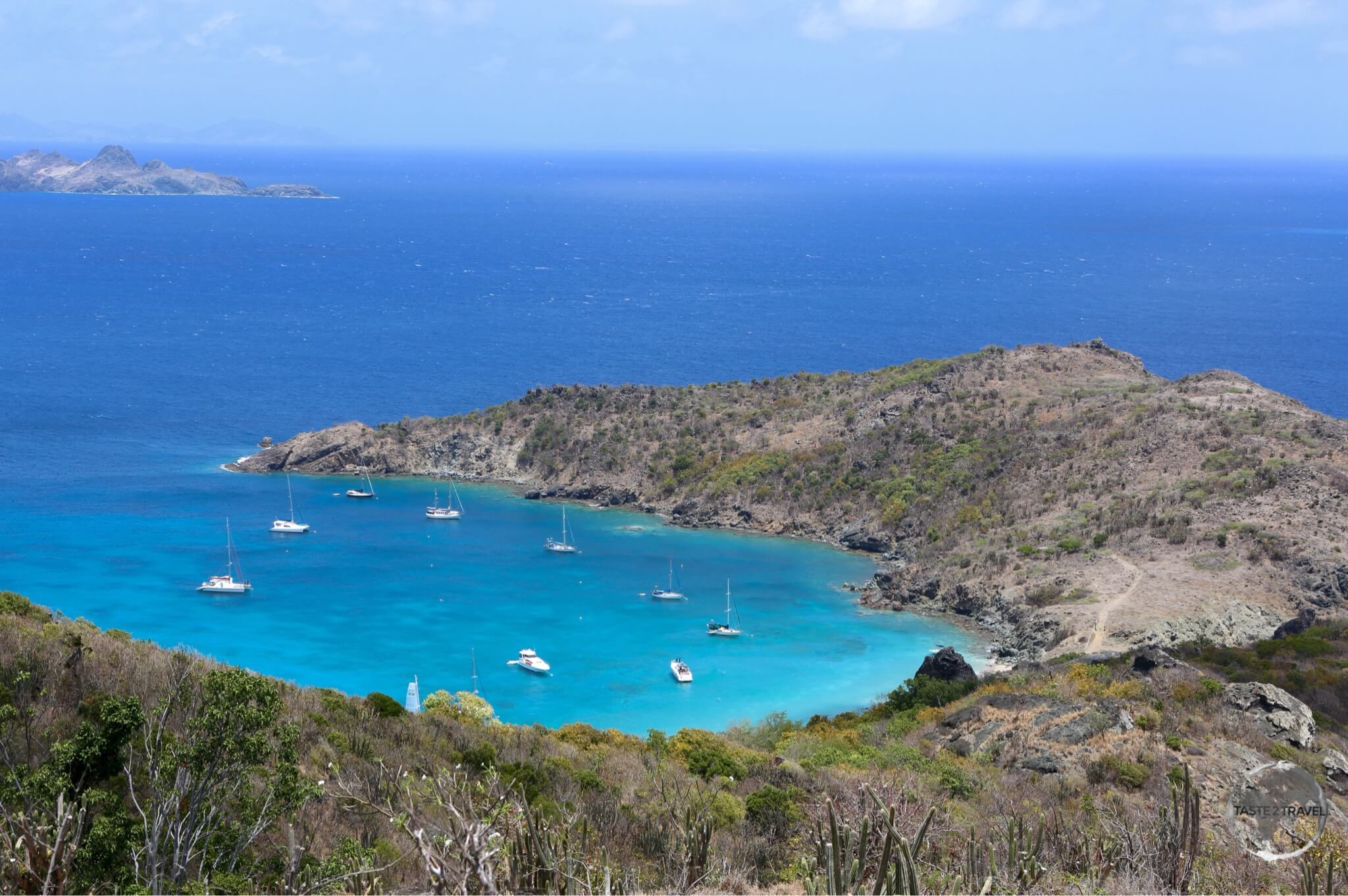 Colombier Beach is a popular north coast beach. 