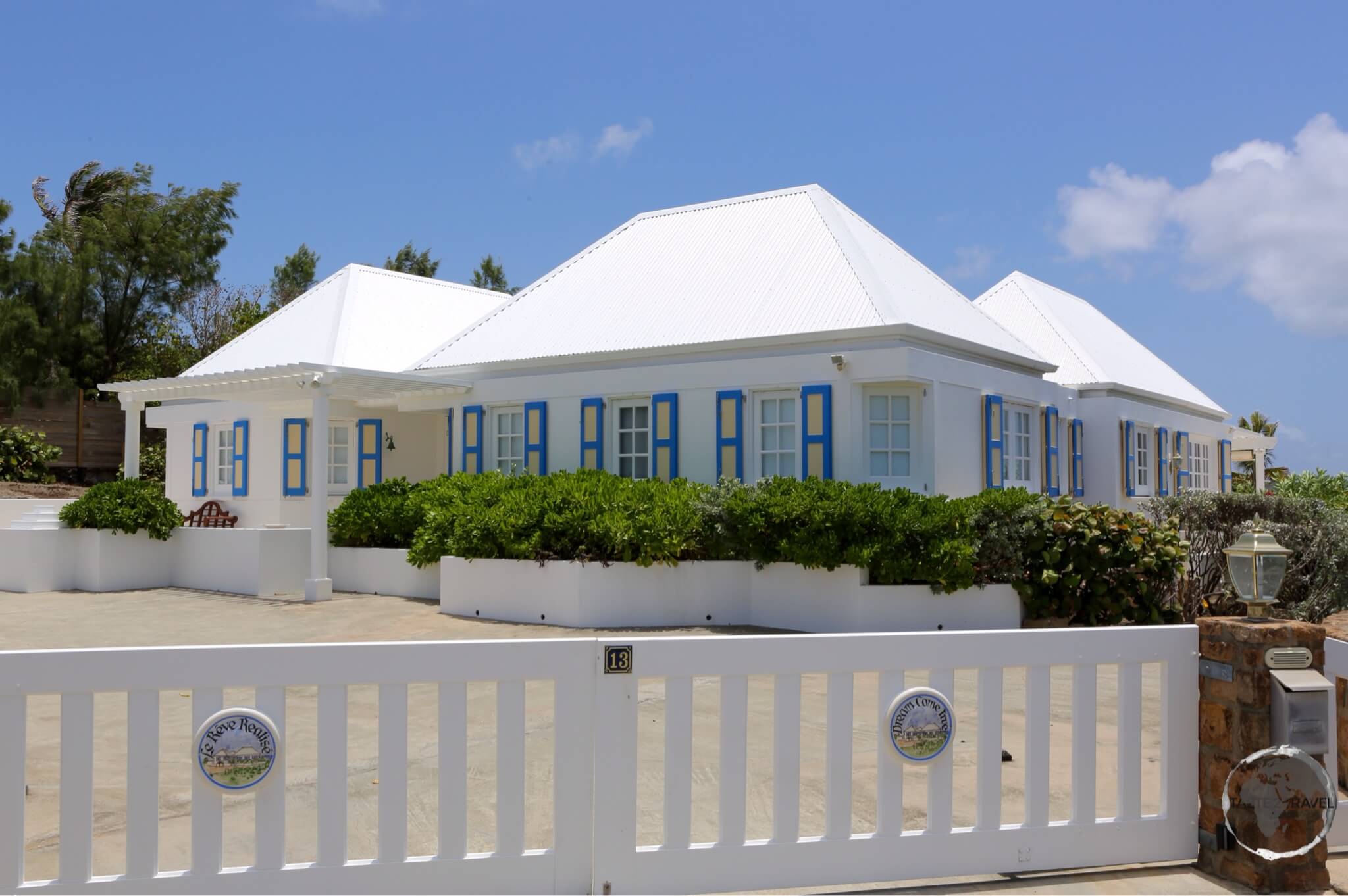 Typical accommodation on St. Barts - a deluxe villa.