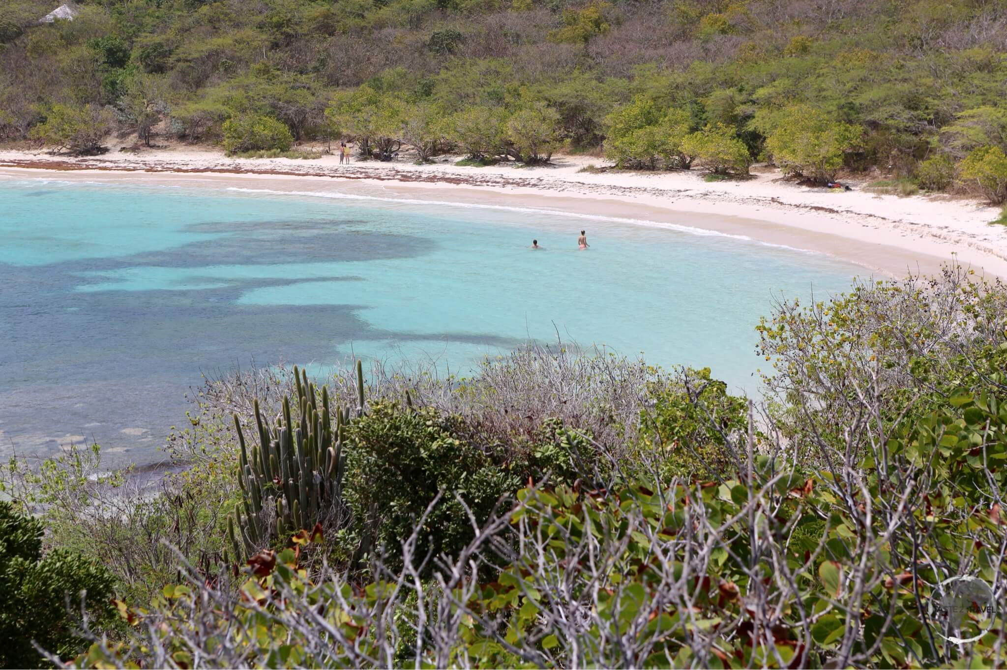 A view of Half Moon Bay, Antigua.