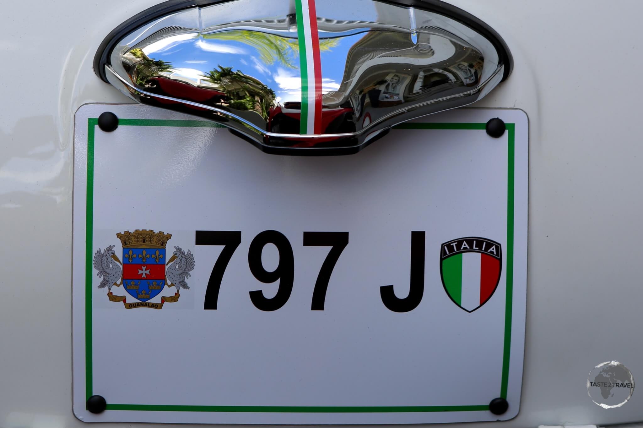 A vintage Fiat in Gustavia.