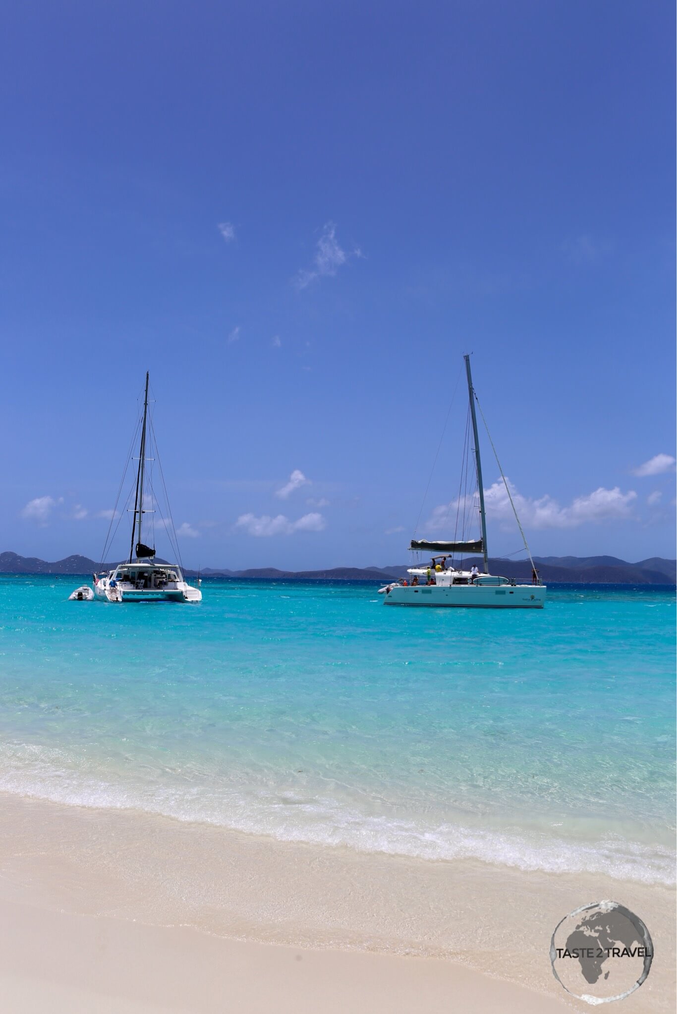 The stunning White Bay Beach on Jost Van Dyke Island, BVI.