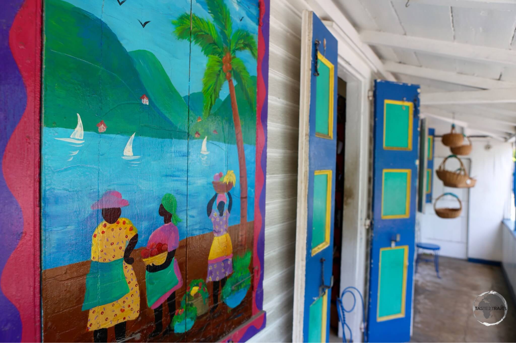 A colourful shopfront in Road Town, the capital of BVI. 